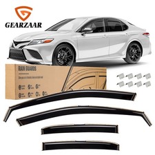 In Channel Rain Guards Vent Visors Shade Smoke for 2018-2024 Toyota Camry 4pcs picture