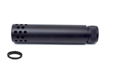 1/2X28  .223 5.56 9mm Slip Over The Barrel Cover Screw Inside  Aluminum Tube picture