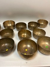 Custome Lot of old Antique Healing Yoga Singing Bowl (10 pieces) picture