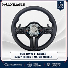 M Style Leather Steering Wheel For BMW F10 F11 F18 F06 F12 F07 F01 F02 F03 M5 M6 picture