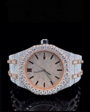 Two-Tone Iced Out Octagon Moissanite Diamond Automatic Watch picture
