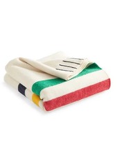 Classic Hudson's Bay HBC Stripes KING Multistripe 8 Point Wool Blanket NEW picture
