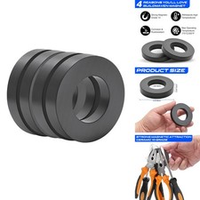 BuildMaven Grade 10 Large Heavy Duty Round Magnets OD60 x ID32 x 10mm (4) picture