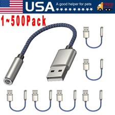 New USB Type A To 3.5mm AUX Female Audio Headphone Jack Cable Adapter Lot picture