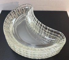 VTG Fostoria Colony Regency Set Of 4 Crescent Moon Salad Plates Bone Dish 8.25” picture