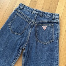 Vintage 1980s Georges Marciano for Guess Jeans Womens 31 High Waisted Acid Wash picture