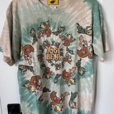 Vintage 90s Yogi Bear Graphic Tie-Dye T-Shirt picture