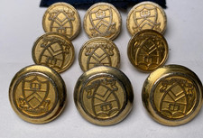Vintage Ben Silver Princeton University Ivy League Gold blazer buttons (9) Set picture