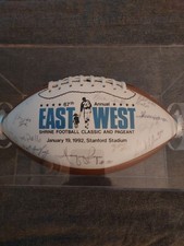 1992 East West Shrine Bowl Players Signed 67th Annual Football  picture