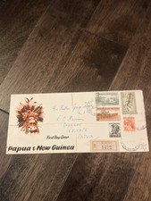 Papua New Guinea 1958 Registered FDC KAIRUKU R1472 RC Mission Voitape Wax Seal picture