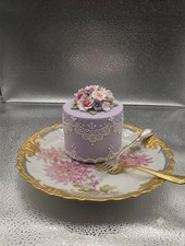 6 Antiques Limoges Gold Gillt  Scalloped 1891-1907 Dessert Or Bread picture