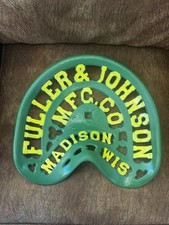 Antique Fuller & Johnson Cast Iron Tractor Seat Madison WI Farm Implement picture