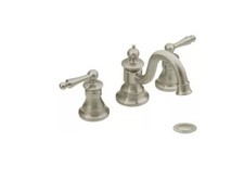 MOEN TS418BN Waterhill Brushed nickel 2 Handle widespread bathroom faucet 829.00 picture