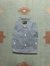 Vintage 1970s Dee Cee chambray work shirt men’s 14.5 small NOS DEADSTOCK picture
