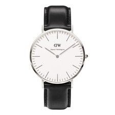 Daniel Wellington Classic Sheffield Men's Quartz Black Leather Watch 0206DW picture