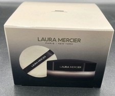 New Laura Mercier JUMBO Translucent Loose Setting Powder Velour Puff Set 1.7 oz picture