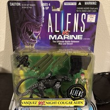 Vasquez vs Night Cougar Alien Vintage Aliens vs Marine Set New 1996 Kenner picture
