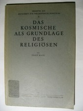 The Cosmic as the Basis of Religious by Josef Mack, Westkulturverlag 1953 picture
