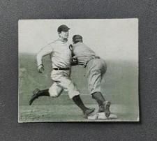 1912 T202 Hassan Triple Folder James Archer / John Rowan Chance Beats Out a Hit picture