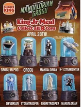 New ** 2026 Burger King ** STAR WARS MANDALORIAN ** Complete Set Of (8) TOYS picture