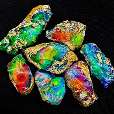 Black Opal Rough lot, Natural Ethiopian Raw fire opal large cut grade quality picture