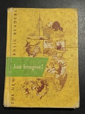 VTG 1953 Just Imagine Children’s Reader Scott Foresman Curriculum Book MC picture