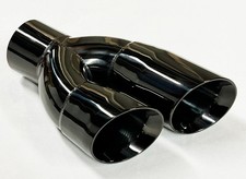 Exhaust Tip 2.25 Inlet 3.00 Outlet 9.50 WDWD3000950-225-MBK-SS 304 Stainless picture