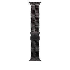 Apple Watch Band Ultra - Titanium Milanese Loop (49mm) - Large - Black Titanium picture