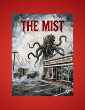 The Mist Reimagined ACEO Print | Stephen King Horror Folk Art | Monster picture