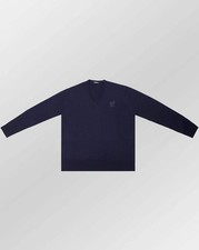 STEFANO RICCI SALE SILK WOOL V-NECK EAGLE  $550 EMBROIDERY SWEATER SZ: 4XL picture