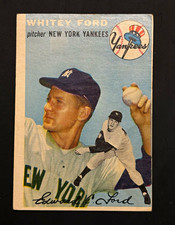 1954 Topps Whitey Ford #37 White Back New York Yankees MLB Baseball Card picture