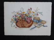 Mounted A BOUQUET FOR ELIZABETH by Paula Vaughan CROSS STITCH - 14