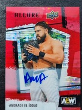 2022 AEW Andrade El Idolo RED RAINBOW AUTO ALLURE Trading Card #102829 picture