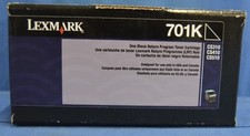 Genuine Lexmark High Yield Toner Cartridges 701K (BLACK) picture