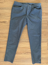 Lululemon ABC Utilitech Pants Mens 36 X 34 Blue Slim Fit Five Pocket Cotton picture