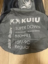 KUIU Super Down 850+ Fill 15F/-9C Mummy Sleeping Bag Regular Black picture