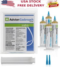 GENUINE Advion Roach Killer | 4 PACK | Cockroach Gel Bait Tubes + Plunger & Tips picture