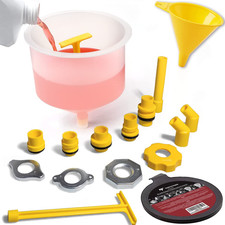 16-Piece No-Spill Coolant Funnel Kit | Spill-Free Radiator Coolant Filling Funne picture