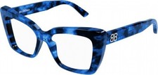 NEW Balenciaga BB 0297O Eyeglasses 004 BLUE 100% AUTHENTIC picture