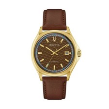 Bulova Men's Tony Bennett Brown Dial Automatic Watch 97B244 picture