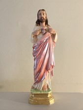 Columbia Vintage Chalkware Jesús 1973 picture