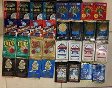32 PACKS 1993 Sealed Baseball Card Lot Topps Upper Deck Fleer Leaf Donruss picture