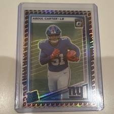 Panini 2025 Donruss Rated Rookie Abdul Carter #315 Optic Preview Emoji Prizm picture