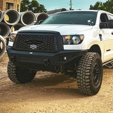 Full Width Steel Front Bumper Bar Replacement w/Leds for Toyota Tundra 2007-2013 picture