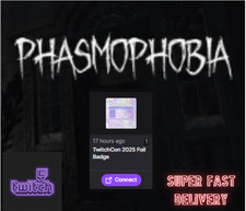 Phasmophobia TWITCH DROP - TwitchCon 2025 Foil Badge Super Fast Delivery picture