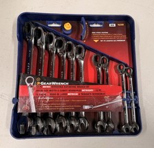 Gearwrench 12pc Metric Reversible Ratcheting Wrench Set 9620N (Missing 10 & 13) picture