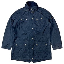 Barbour International Quilted Jacket Zip Up Size US 12 picture