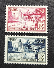 French Morocco, B48-9, MNH stamps picture