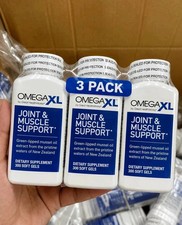 3 Pack Omega XL 300 Softgels Green Lipped Mussel Joint Muscle Supplement picture