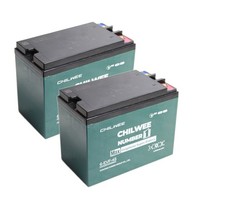 A Pair of Sealed Lead Acid Battery fit EmotorEM-25 SJ-25 EM25 SJ25 Scrubber picture